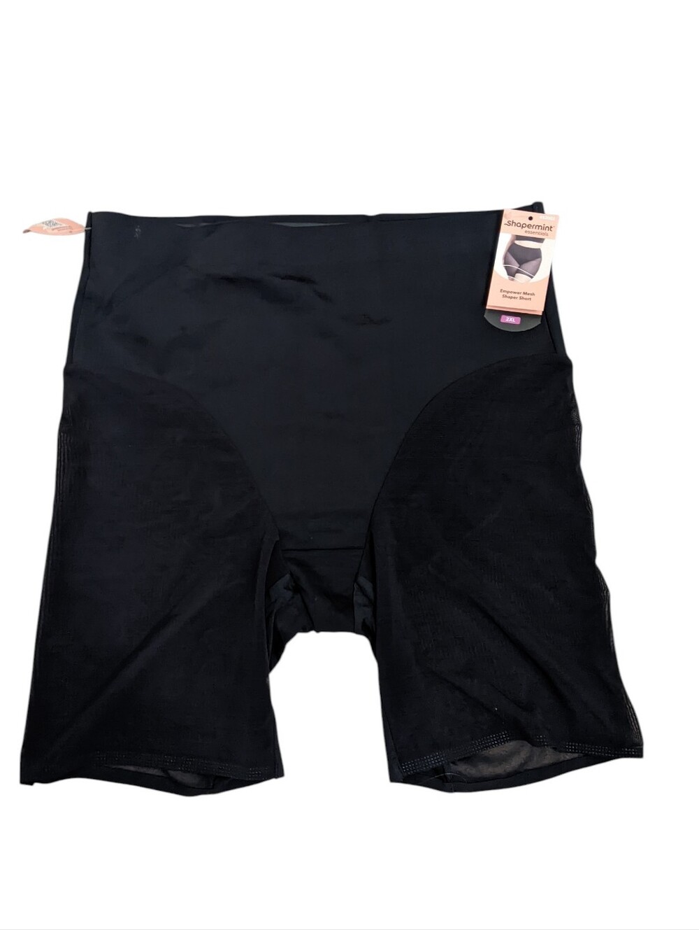 New Shapermint Empower Mesh Shaper Short Black Size 2XL